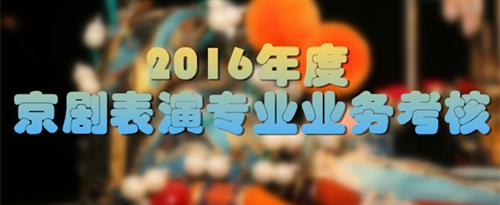 美女日比流出水国家京剧院2016年度京剧表演专业业务考...